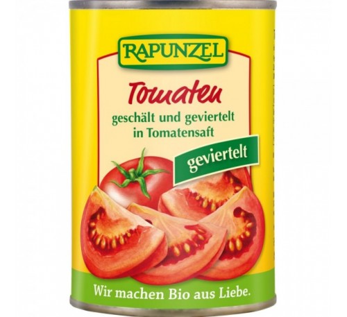 Tomate cojite si taiate in patru in Doza bio